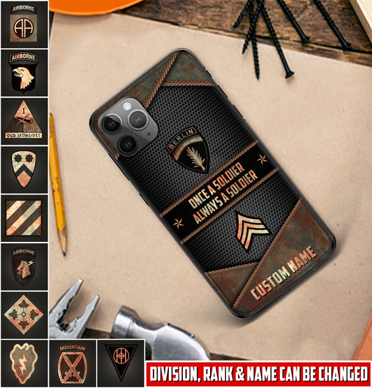 Personalized US Military - Army Division Phone Case Printed