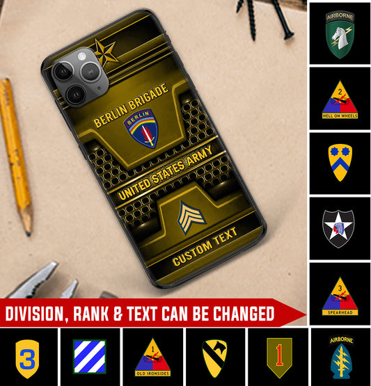 Personalized US Military - Army Division Phone Case Printed