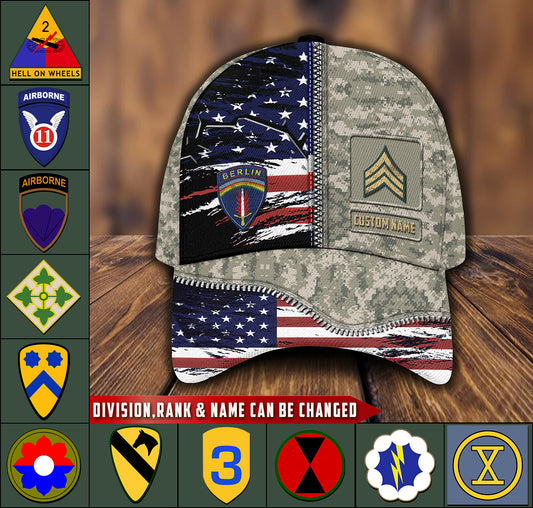 US Military – Army Division All Over Print Cap