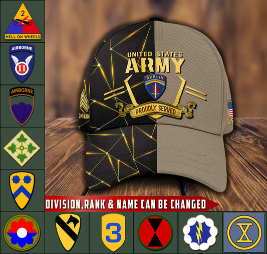 US Military – Army Division All Over Print Cap