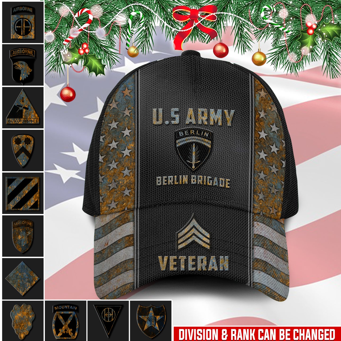 US Military – Army Division All Over Print Cap