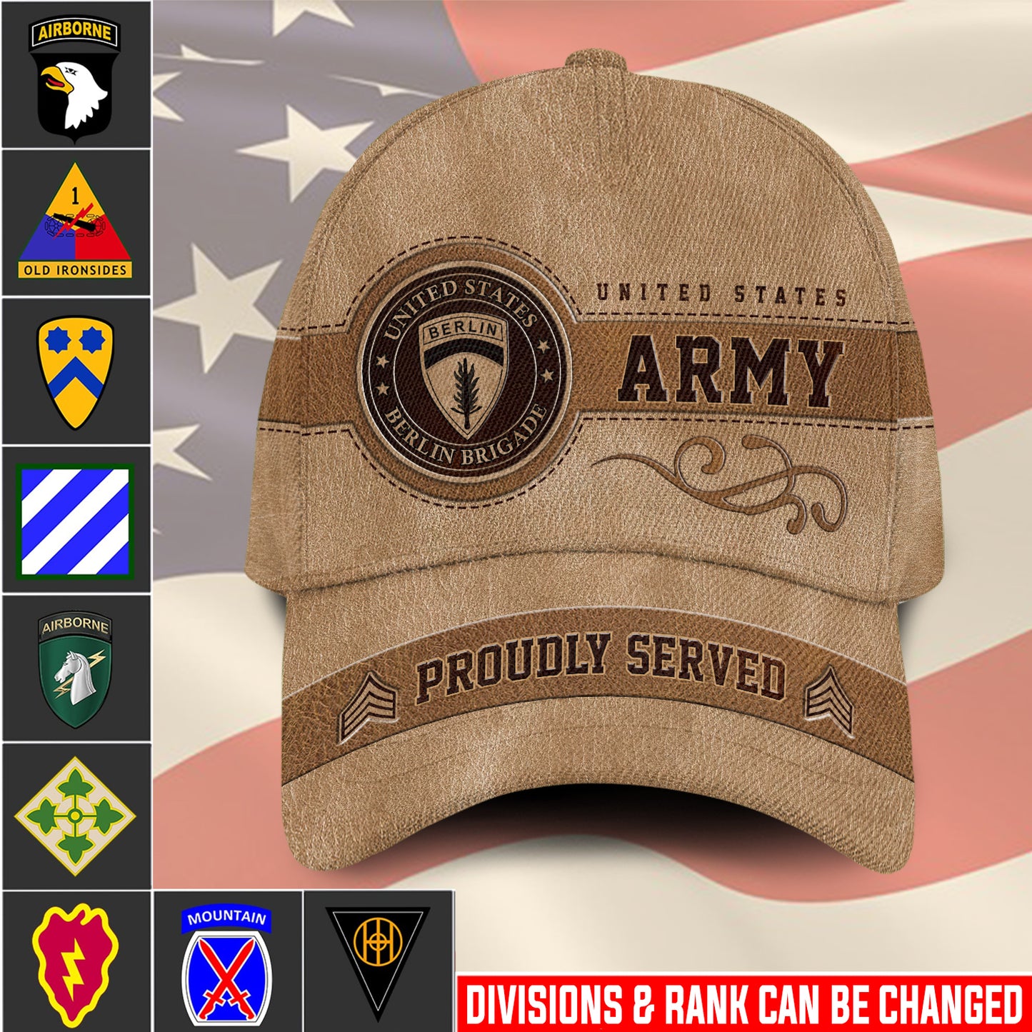 US Militär – Army Division All Over Print Cap