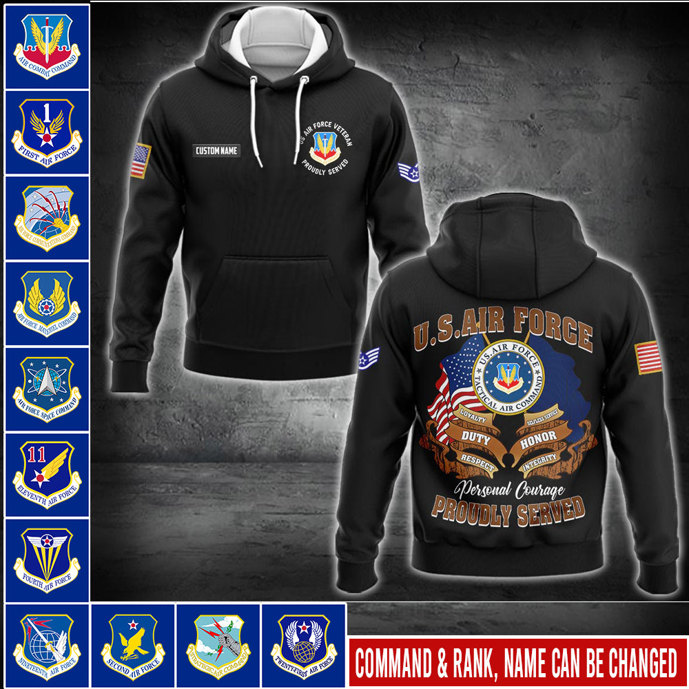 US Militär – Bomberjacke mit Allover-Print des Air Force Command