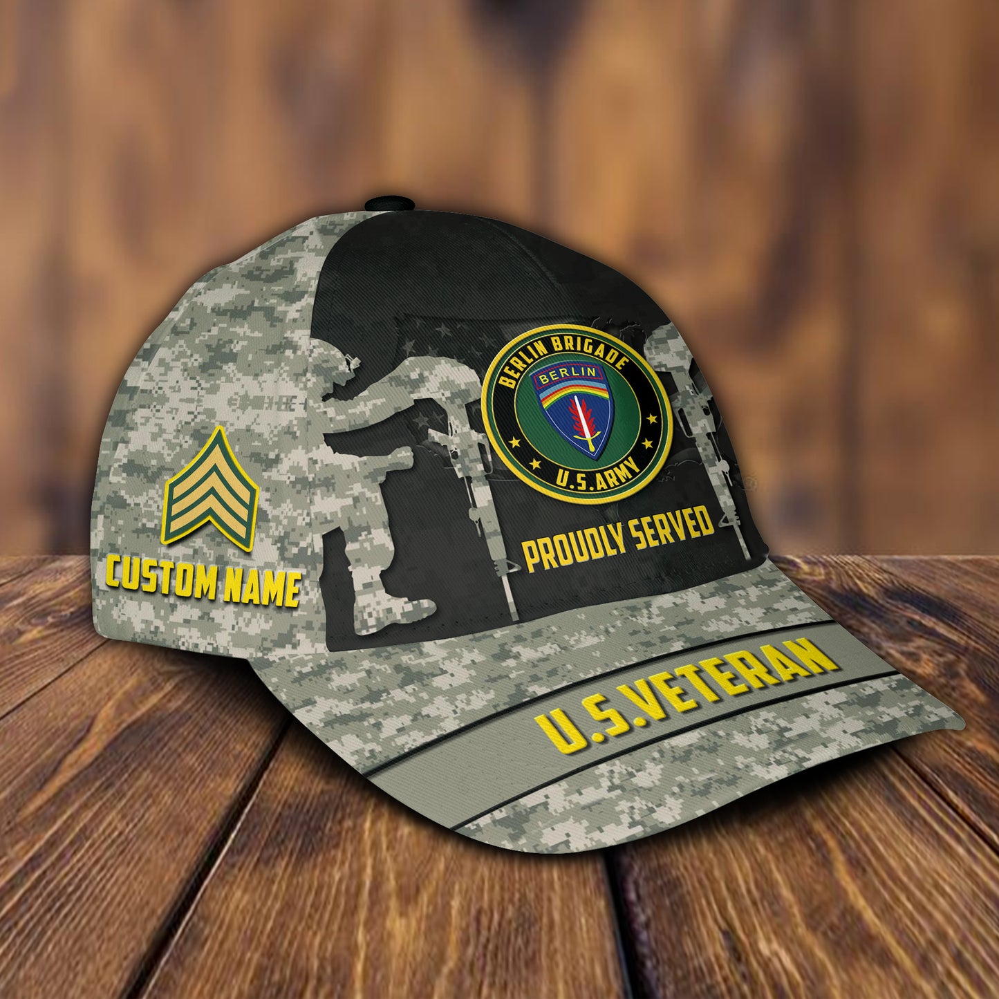 US Military – Army Division All Over Print Cap