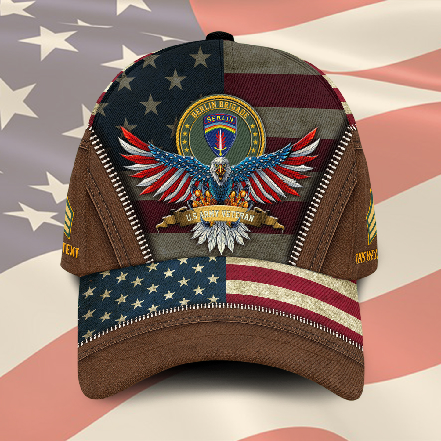 US Military – Army Division All Over Print Cap