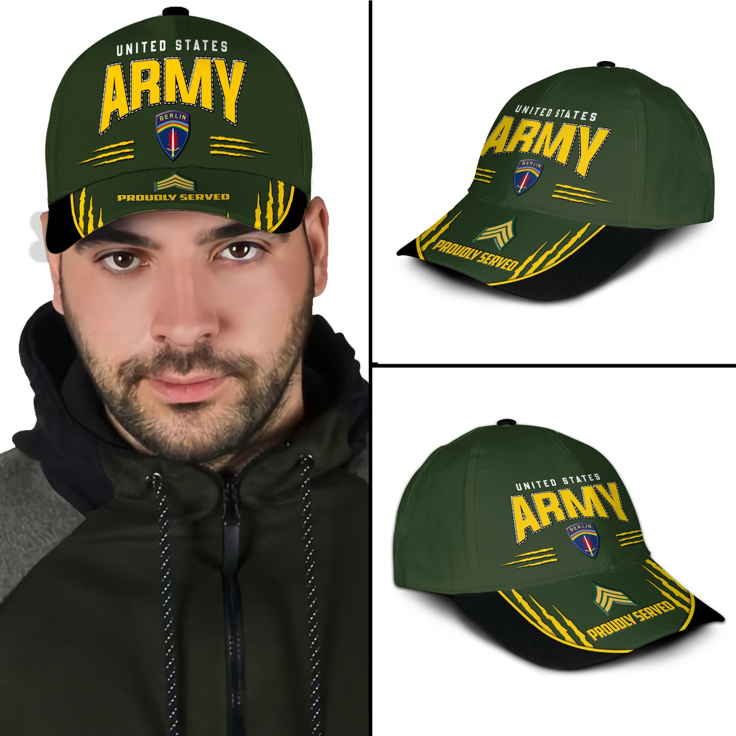 US Military – Army Division All Over Print Cap