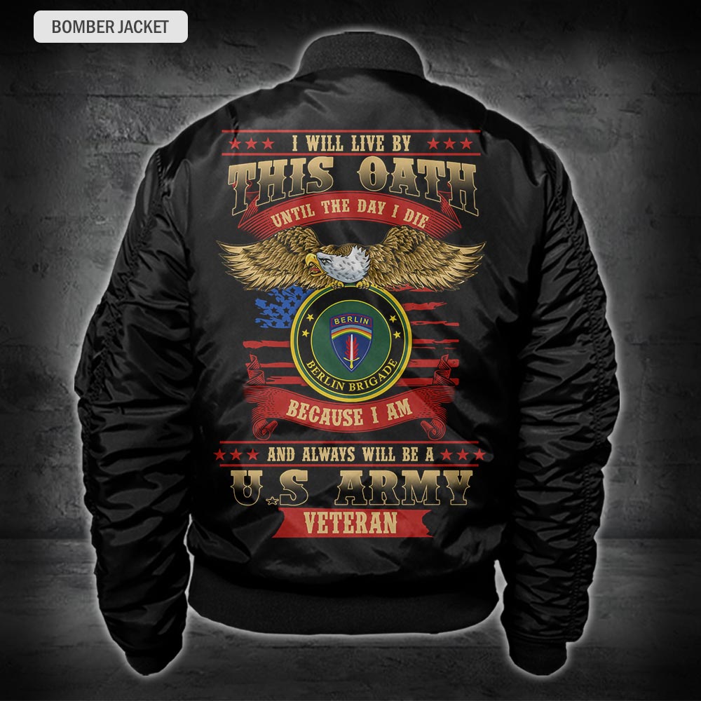 US Military – Army Division All Over Print Bomber Jacket