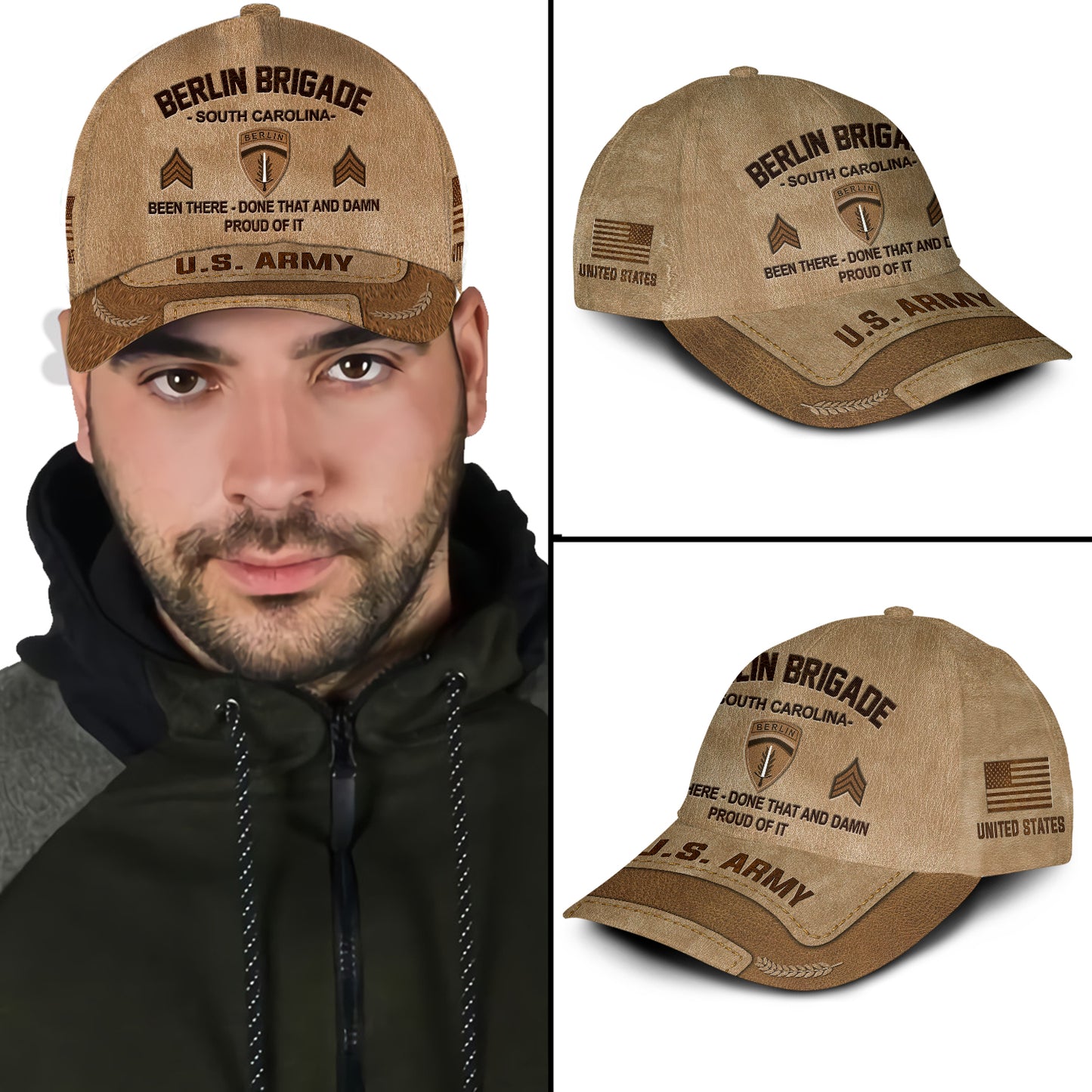 US Military – Army Division All Over Print Cap