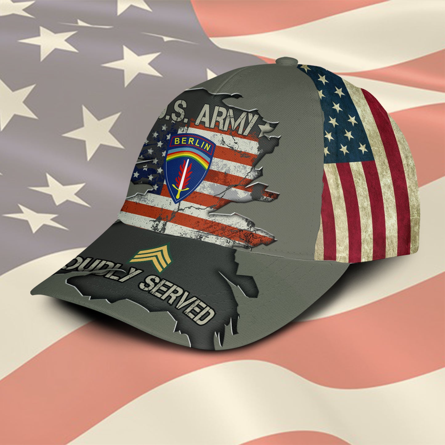 US Military – Army Division All Over Print Cap