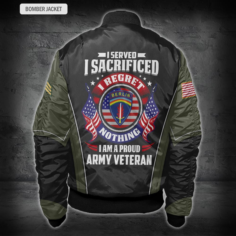 US Military – Army Division All Over Print Bomber Jacket