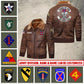 US Military - Army Division - Leather Jacket For Veterans