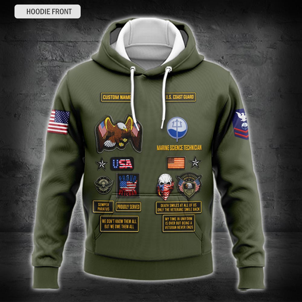 Bomberjacke mit Allover-Print des US-Militärs – Küstenwache