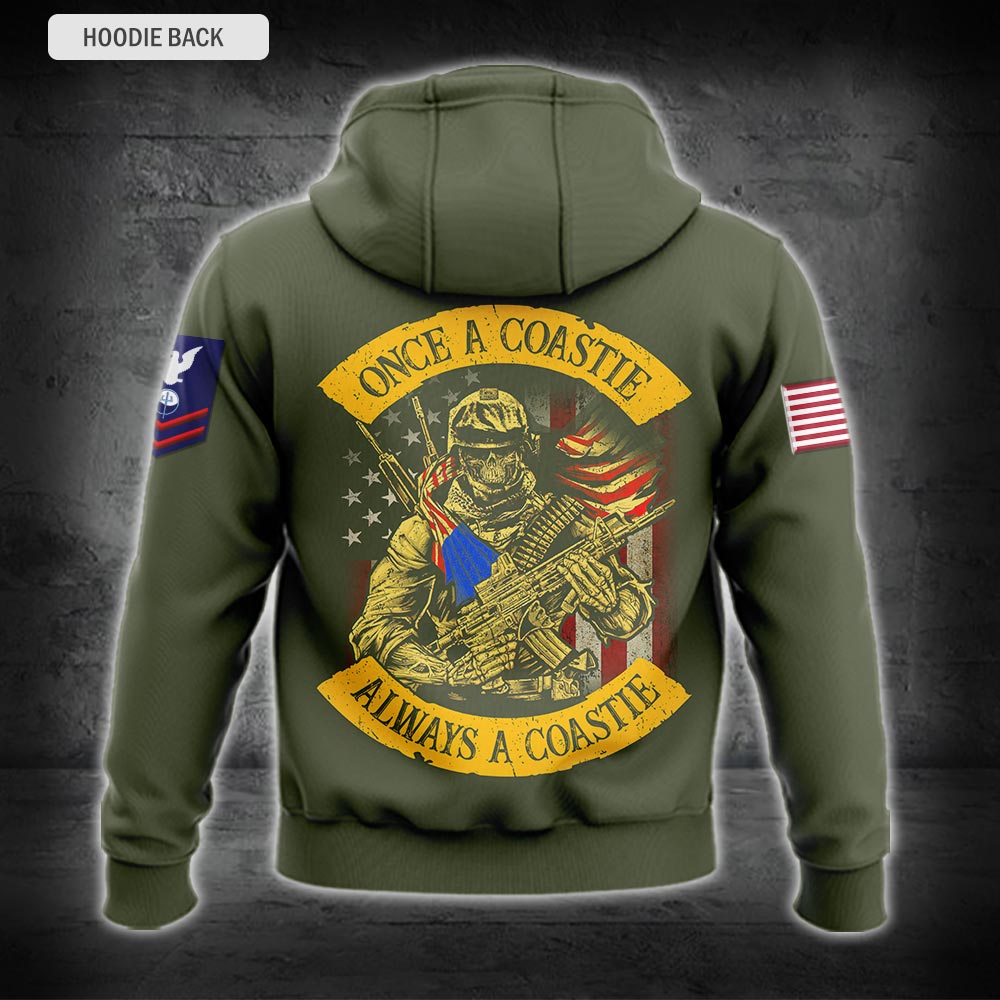 Bomberjacke mit Allover-Print des US-Militärs – Küstenwache