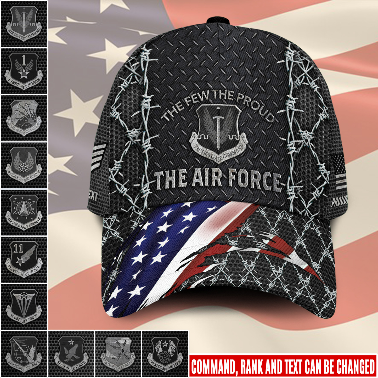 US Militär – Air Force Command All Over Print Cap