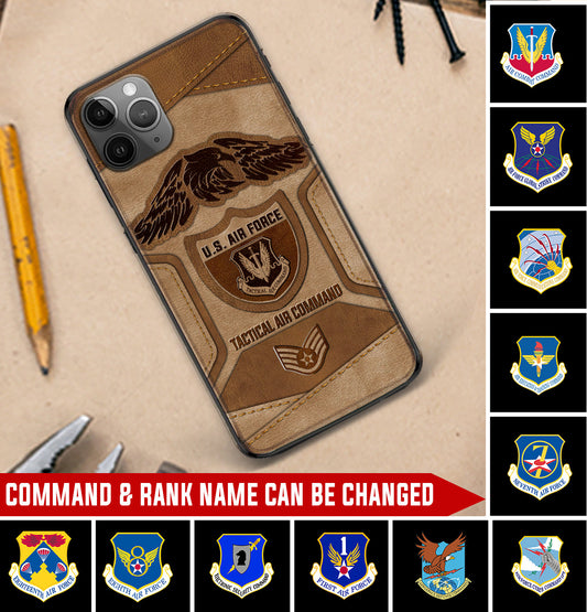 Personalized US Military - Air Force Command Phone Case Printed