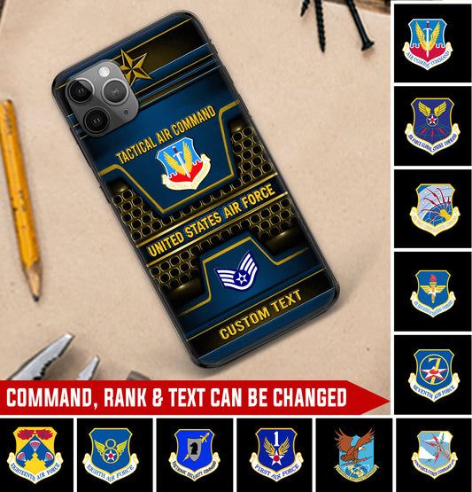 Personalized US Military - Air Force Command Phone Case Printed