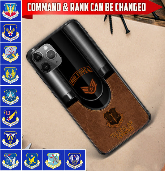 Personalized US Military - Air Force Command Phone Case Printed