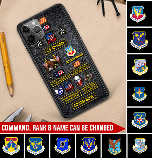 Personalized US Military - Air Force Command Phone Case Printed