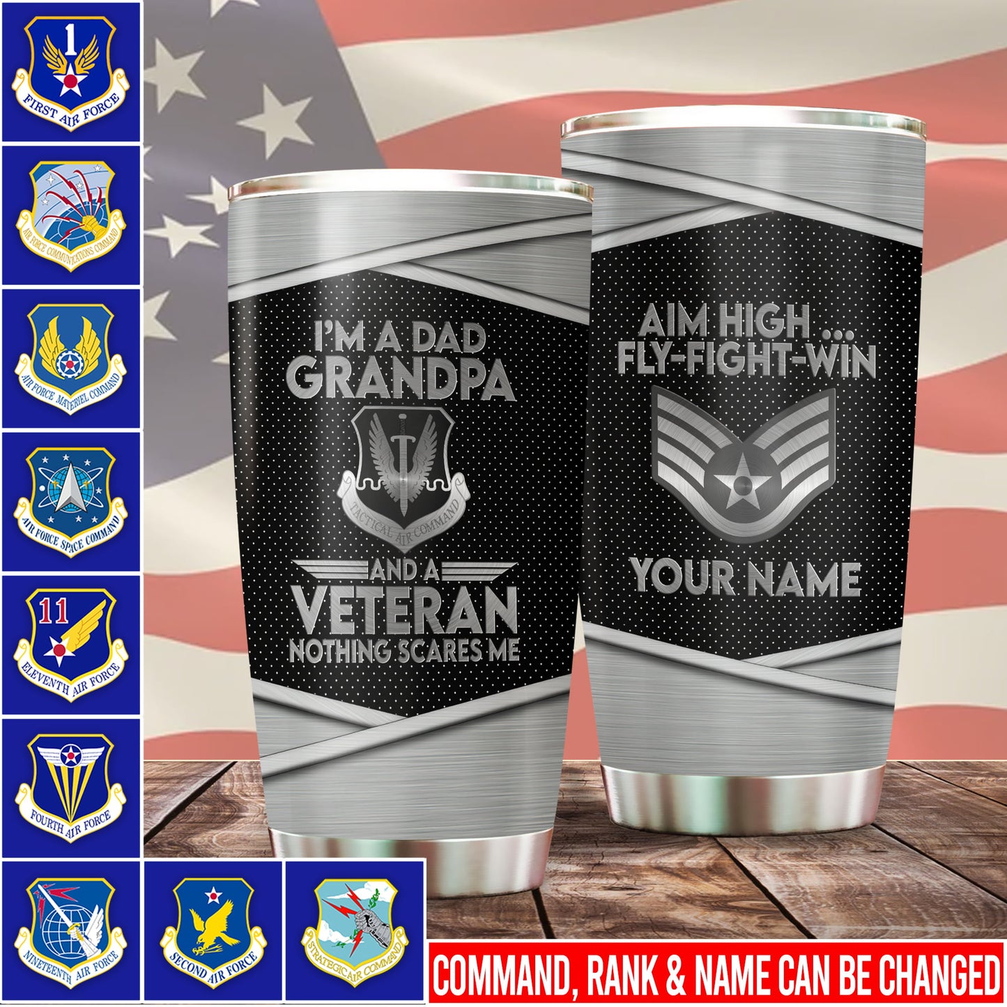 US Military – Air Force Command – Tumbler