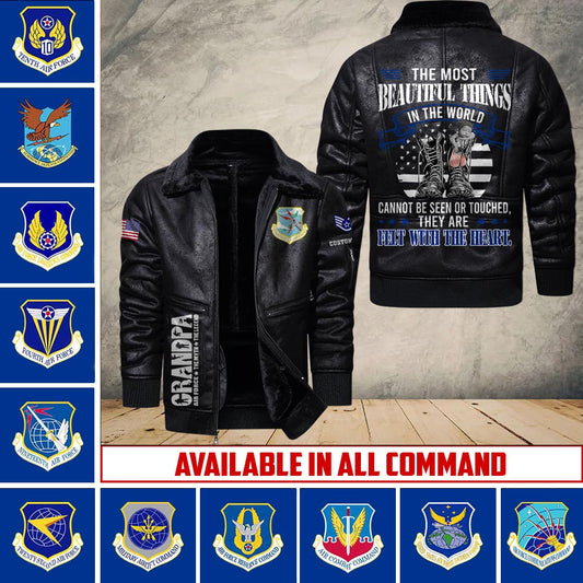 US Military - Air Force Command - Leather Jacket For Veterans