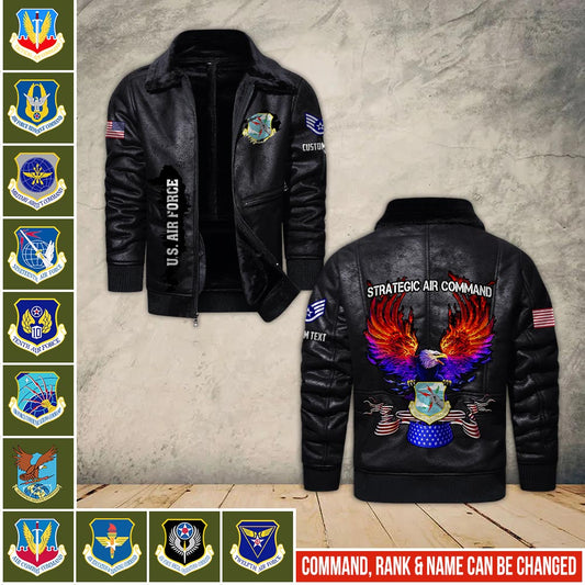 US Militär - Air Force Command - Lederjacke für Veteranen 