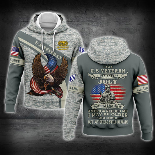 US Military – Air Force Badge All Over Print Hoodie