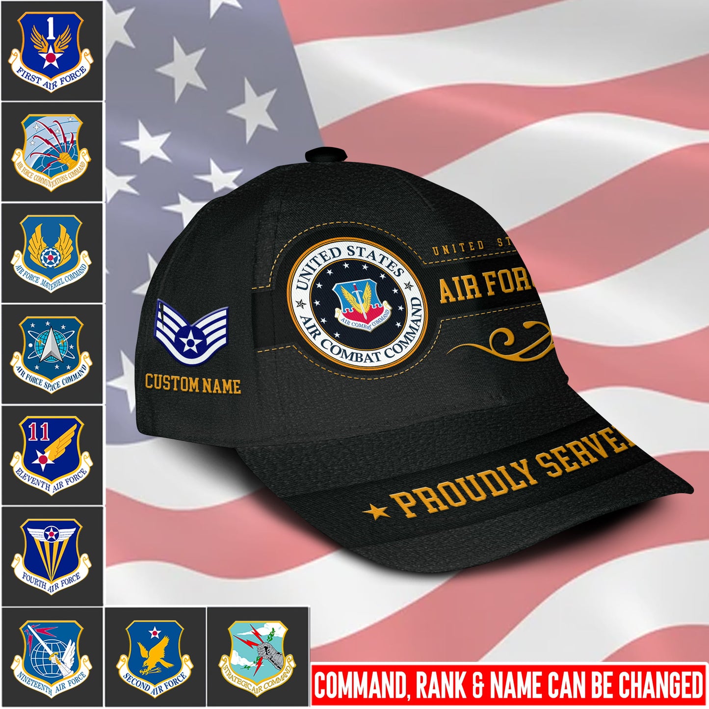 US Militär – Air Force Command All Over Print Cap