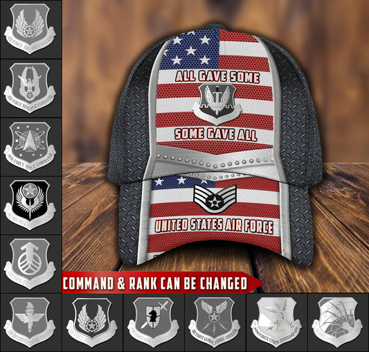 Casquette à imprimé intégral de l'armée américaine - Commandement de l'armée de l'air