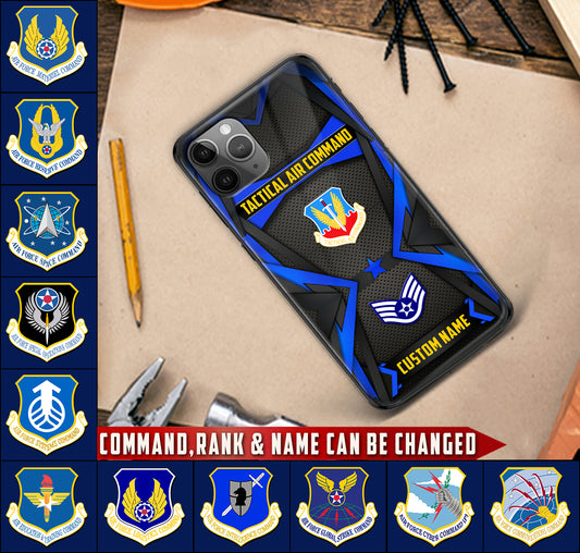 Personalized US Military - Air Force Command Phone Case Printed