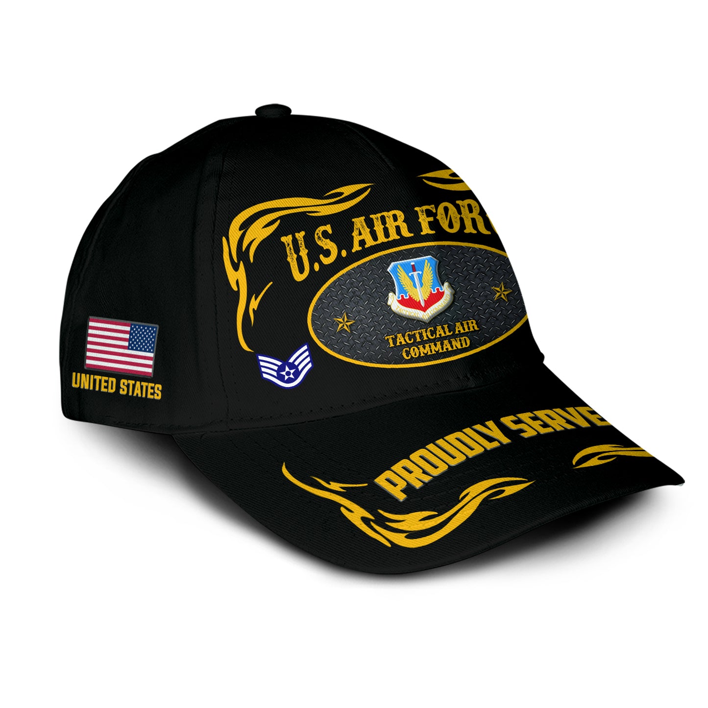 US Military – Air Force Command All Over Print Cap