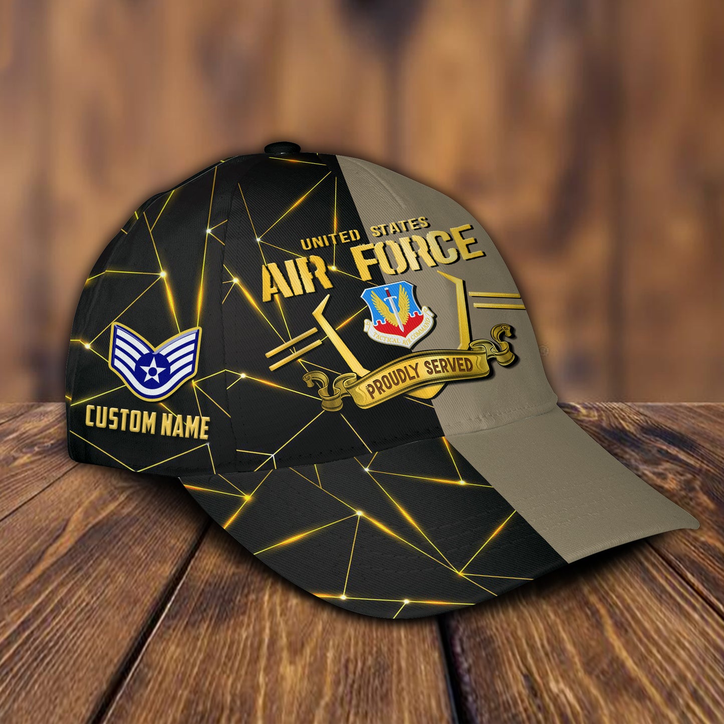 US Military – Air Force Command All Over Print Cap