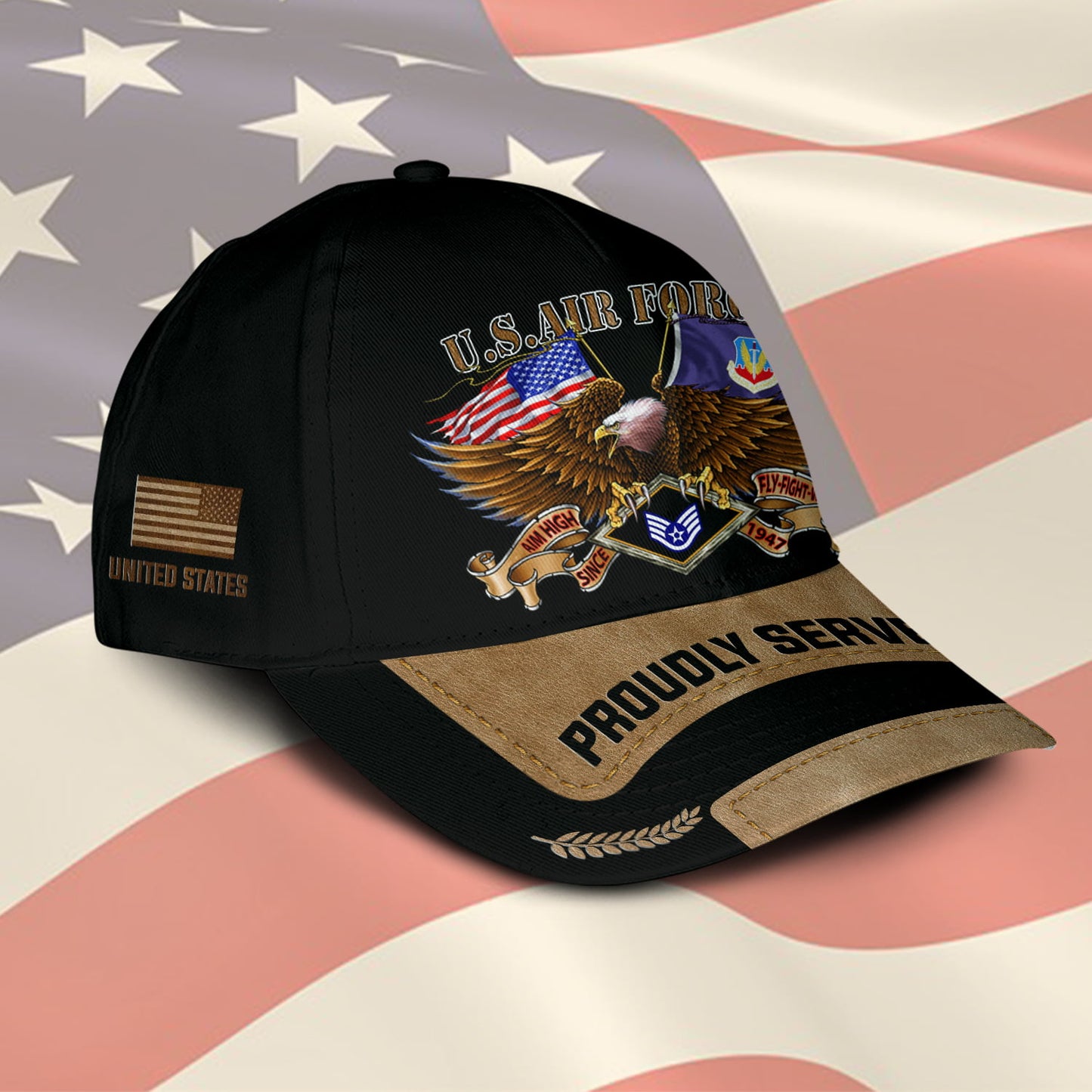 US Military – Air Force Command All Over Print Cap