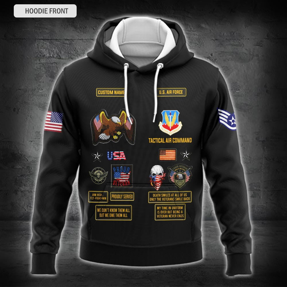 US Military – Air Force Command All Over Print Hoodie