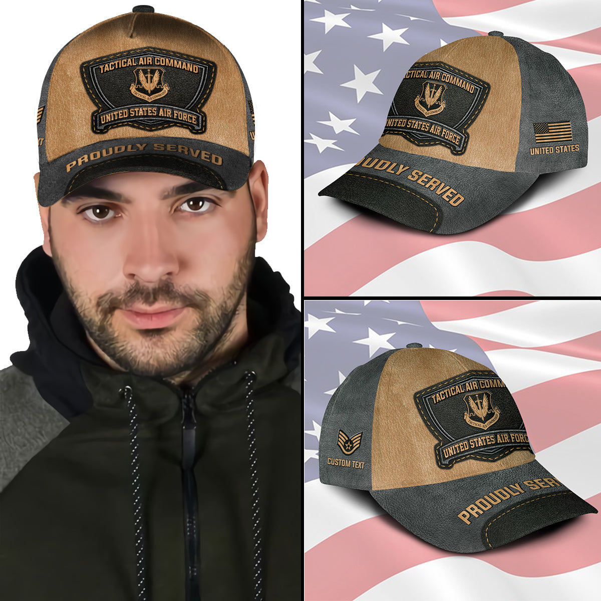 US Military – Air Force Command All Over Print Cap