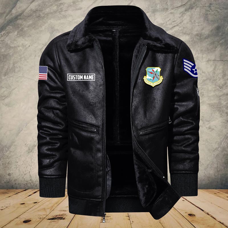 US Military - Air Force Command - Leather Jacket For Veterans