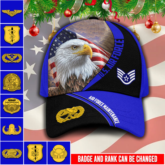 US Military – Air Force Badge All Over Print Cap