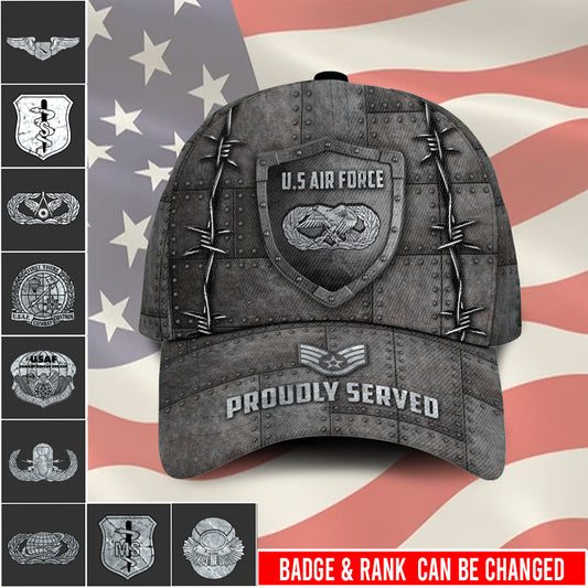 US Military – Air Force Badge All Over Print Cap