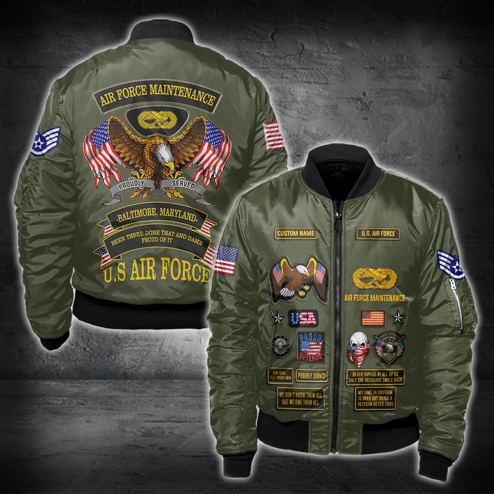 US Military – Air Force Badge All Over Print Hoodie