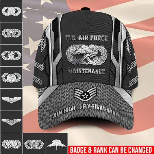 US Military – Air Force Badge All Over Print Cap