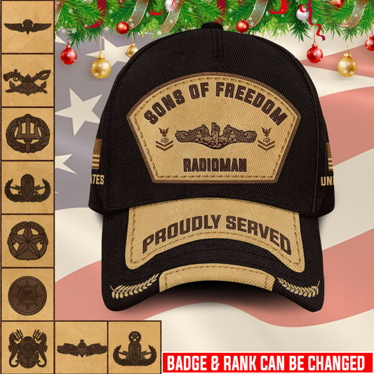 US Military – Navy Badge All Over Print Cap