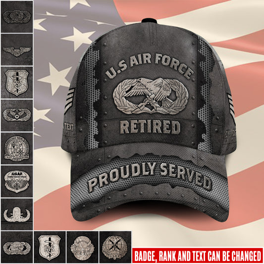 US Military – Air Force Badge All Over Print Cap