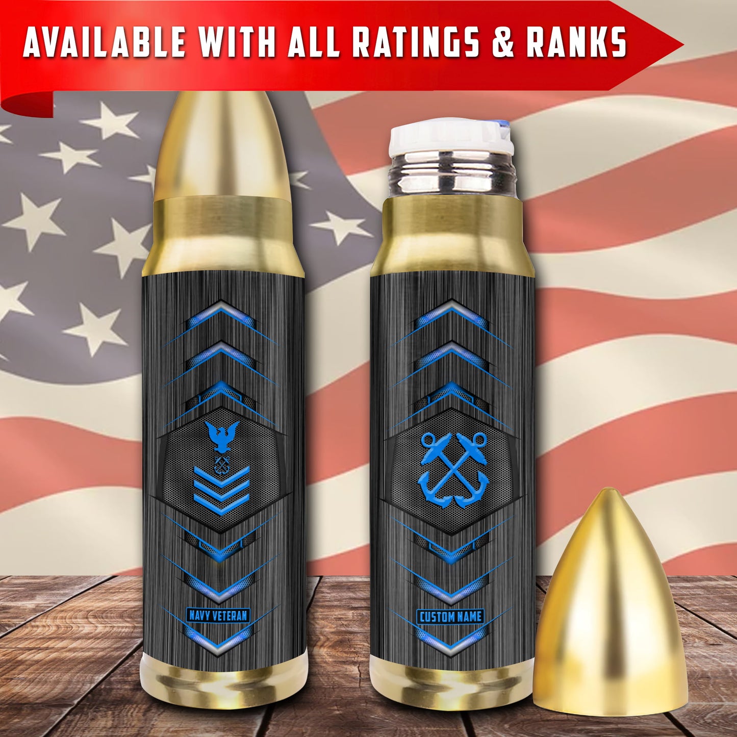 US Military – Navy Rating – Bullet Tumbler