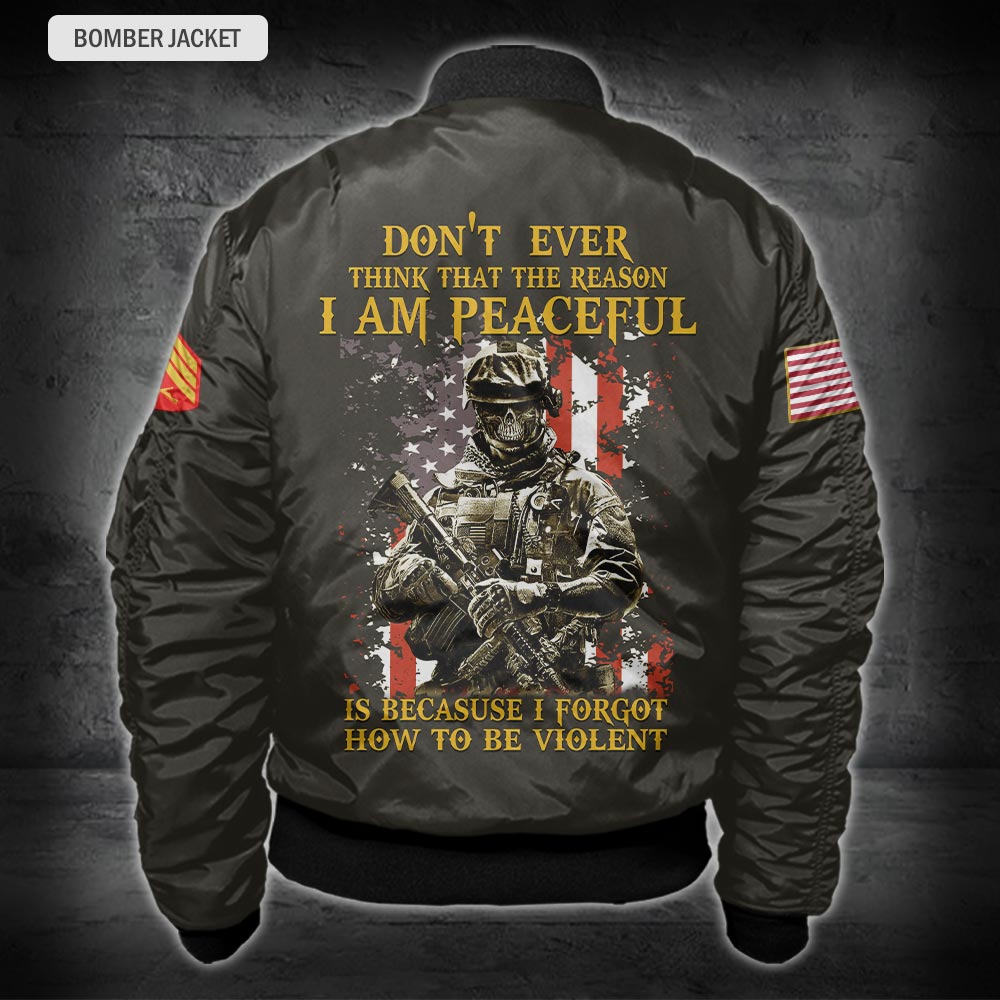 US Militär – Bomberjacke mit Allover-Print des Marinebataillons