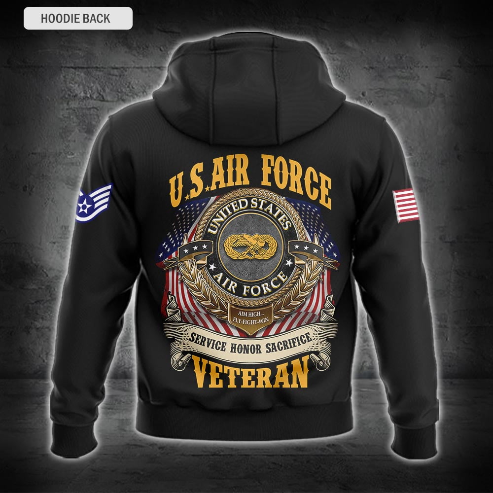 US Military – Air Force Badge All Over Print Bomber Jacket