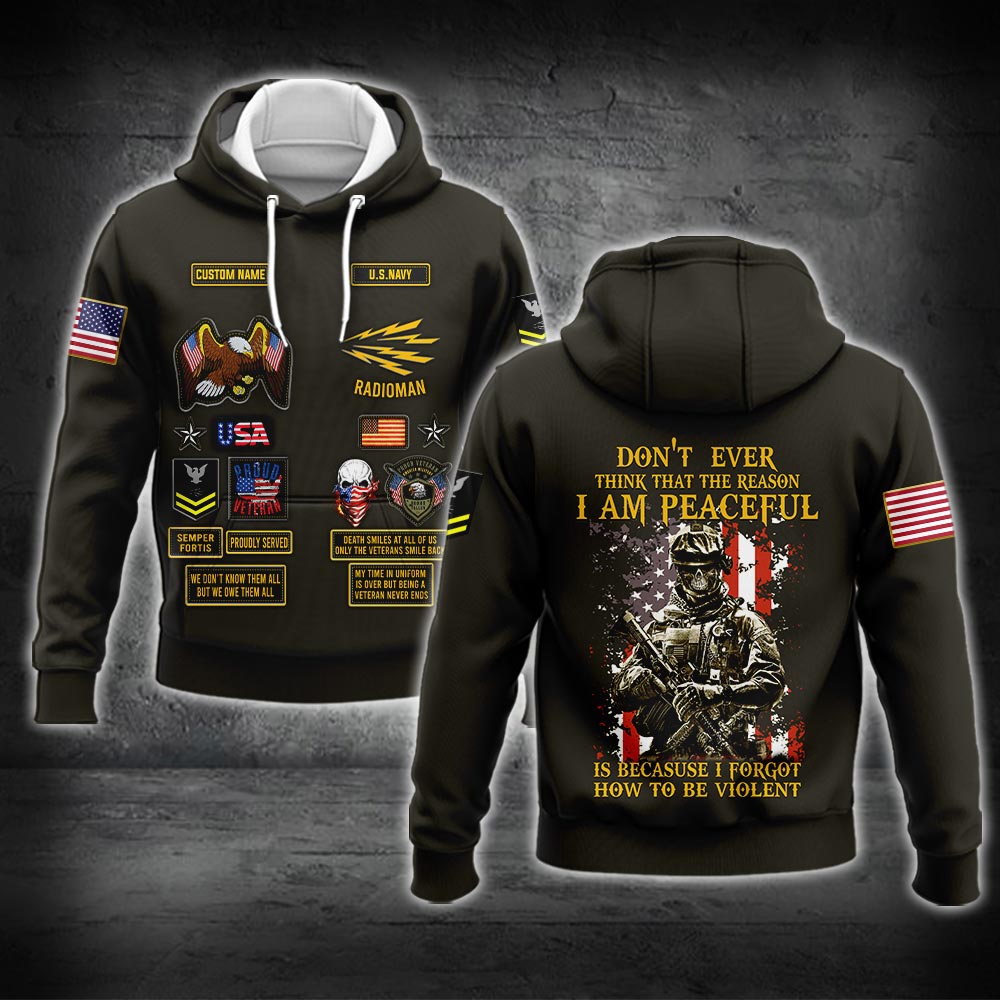 US Military – Navy Rating All Over Print Hoodie