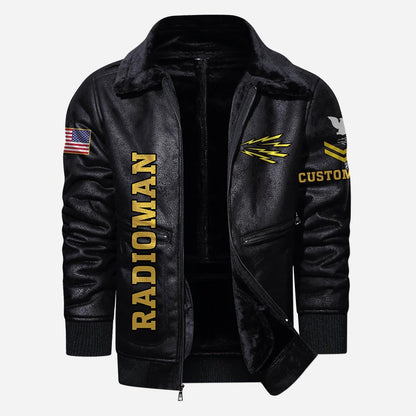 US Military - Navy Rating - Leather Jacket For Veterans