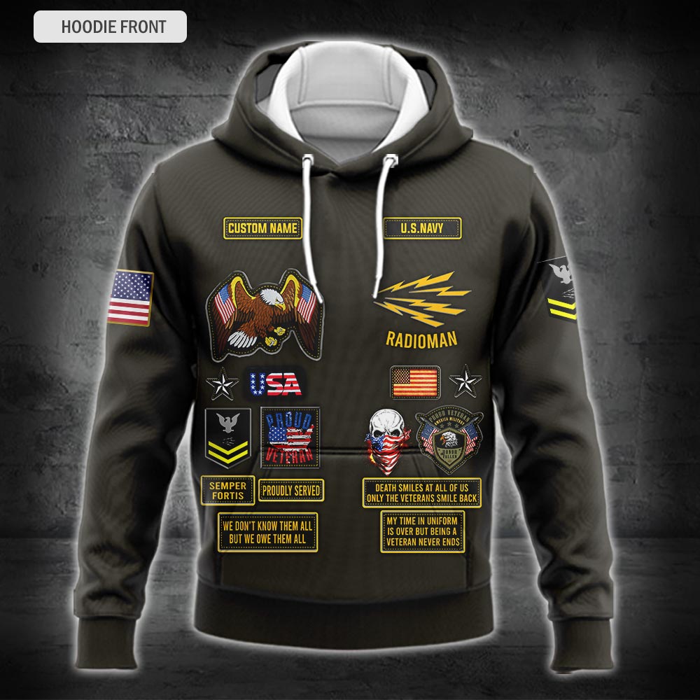 US Military – Navy Rating All Over Print Hoodie