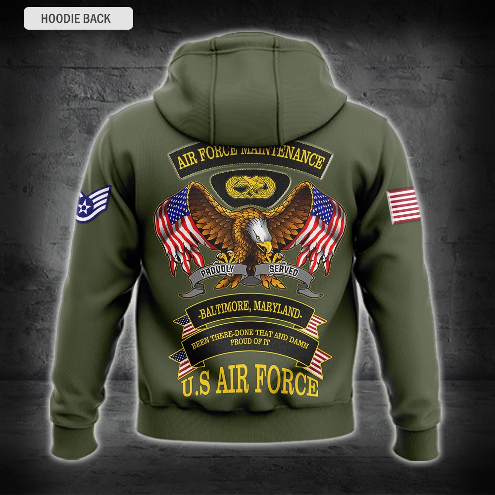 US Military – Air Force Badge All Over Print Bomber Jacket