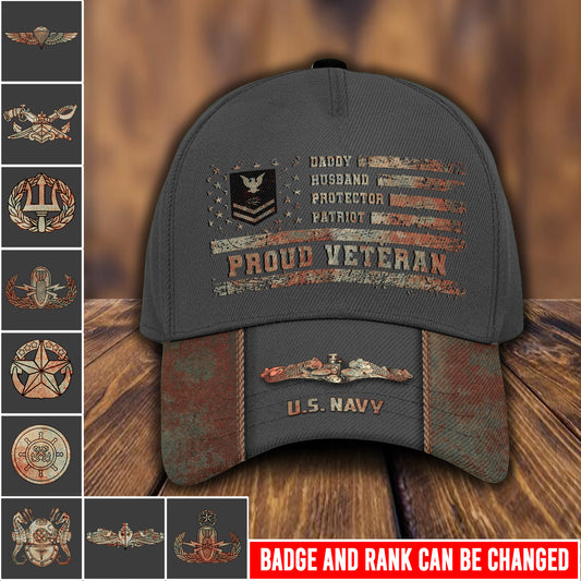 US Military – Navy Badge All Over Print Cap