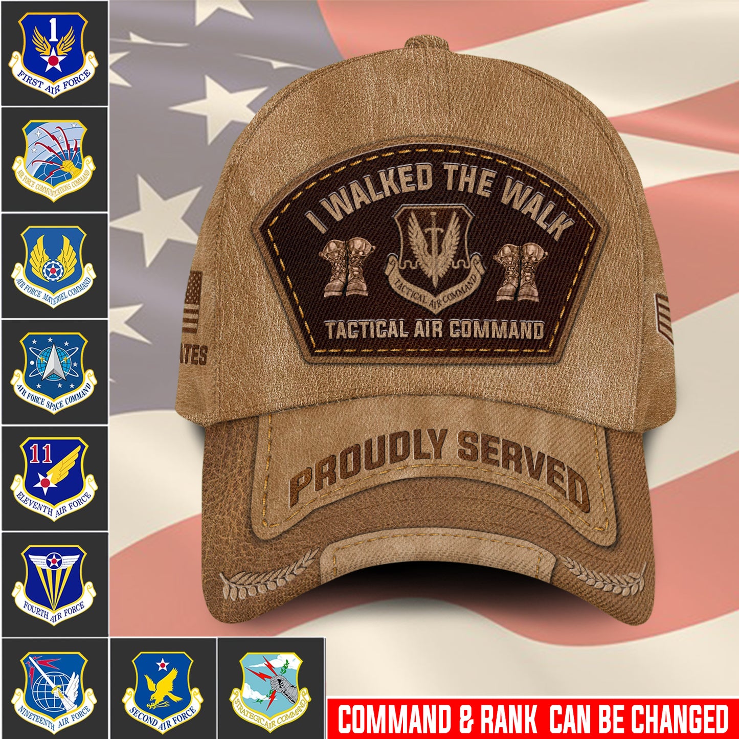 US Military – Air Force Command All Over Print Cap